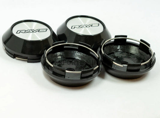 4x68mm Light Silver Black Edge Cap Decal Badge Wheel Center Hub Cap Edge TE37