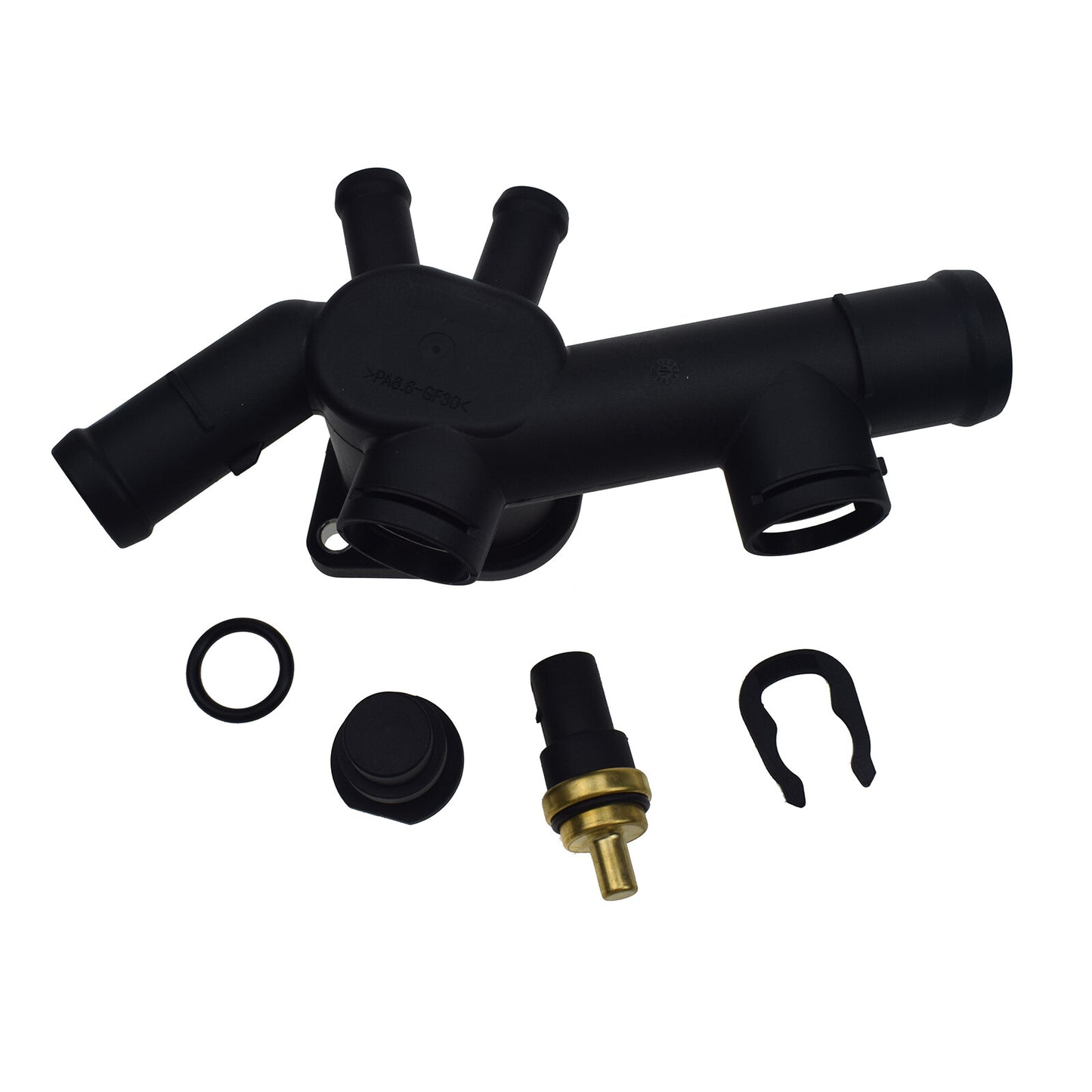 Coolant hose flange with gasket circular sensor kit for 98-05 for Volkswagen Beetle 2.0L