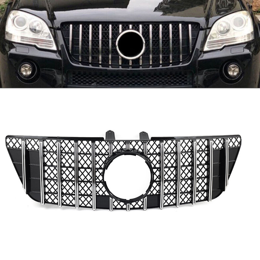 GTR Style Front Bumper Hood Diamond Grille for Benz ML Class W164 09-2012