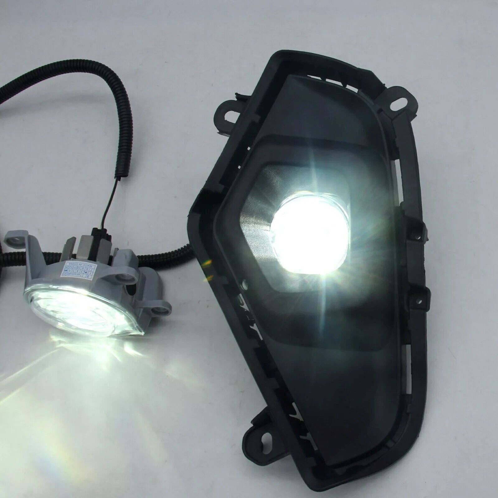 1 Pair LED White Fog Lights For 2019-2024 for Toyota Rav4 w/ Wiring Switch