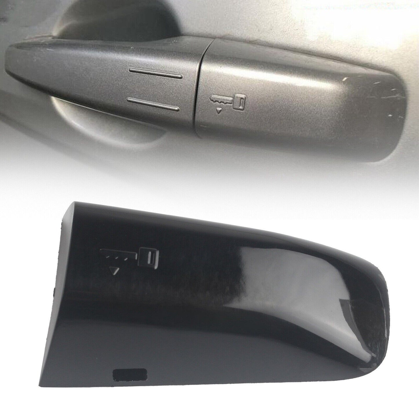 Left Door Handle Cap Cover for Land Rover Range Evoque Sport Black LR048299