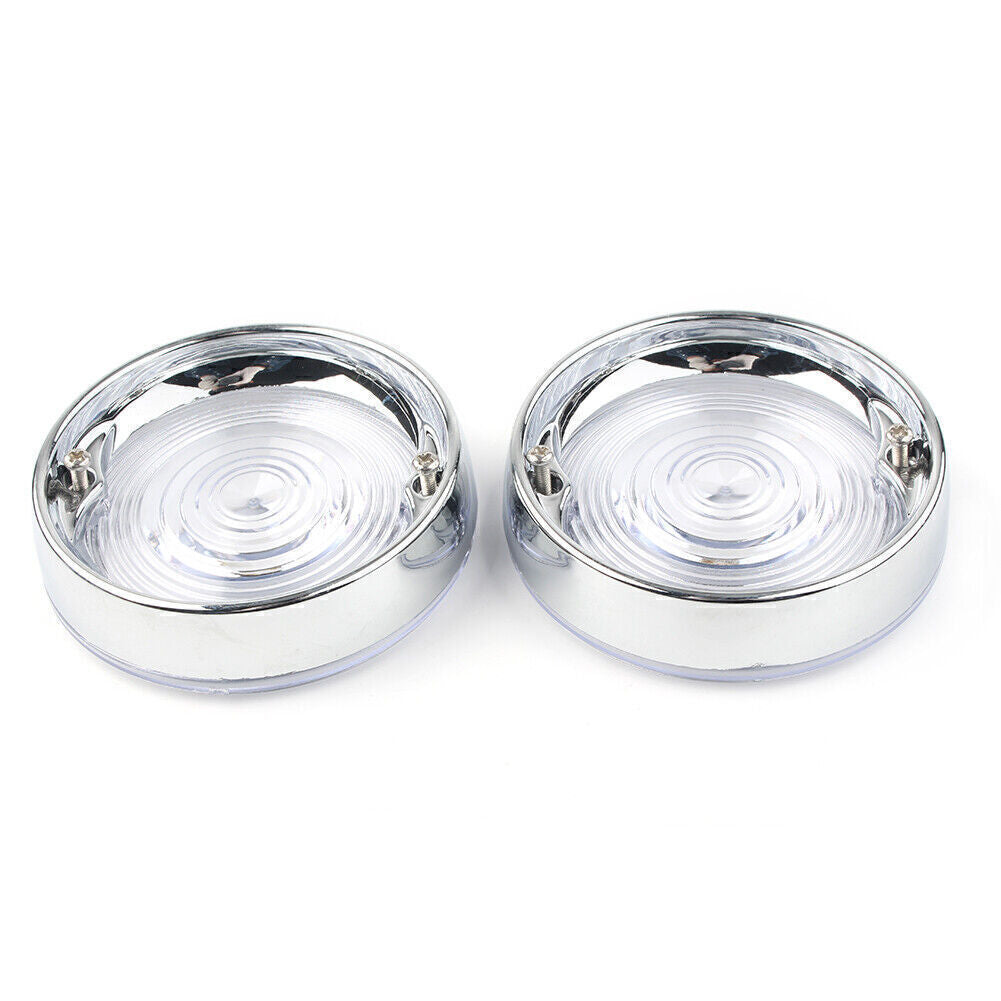 2X 3.25 Turn Signal Light Clear Lens Cover for Harley Electra Glides Road King