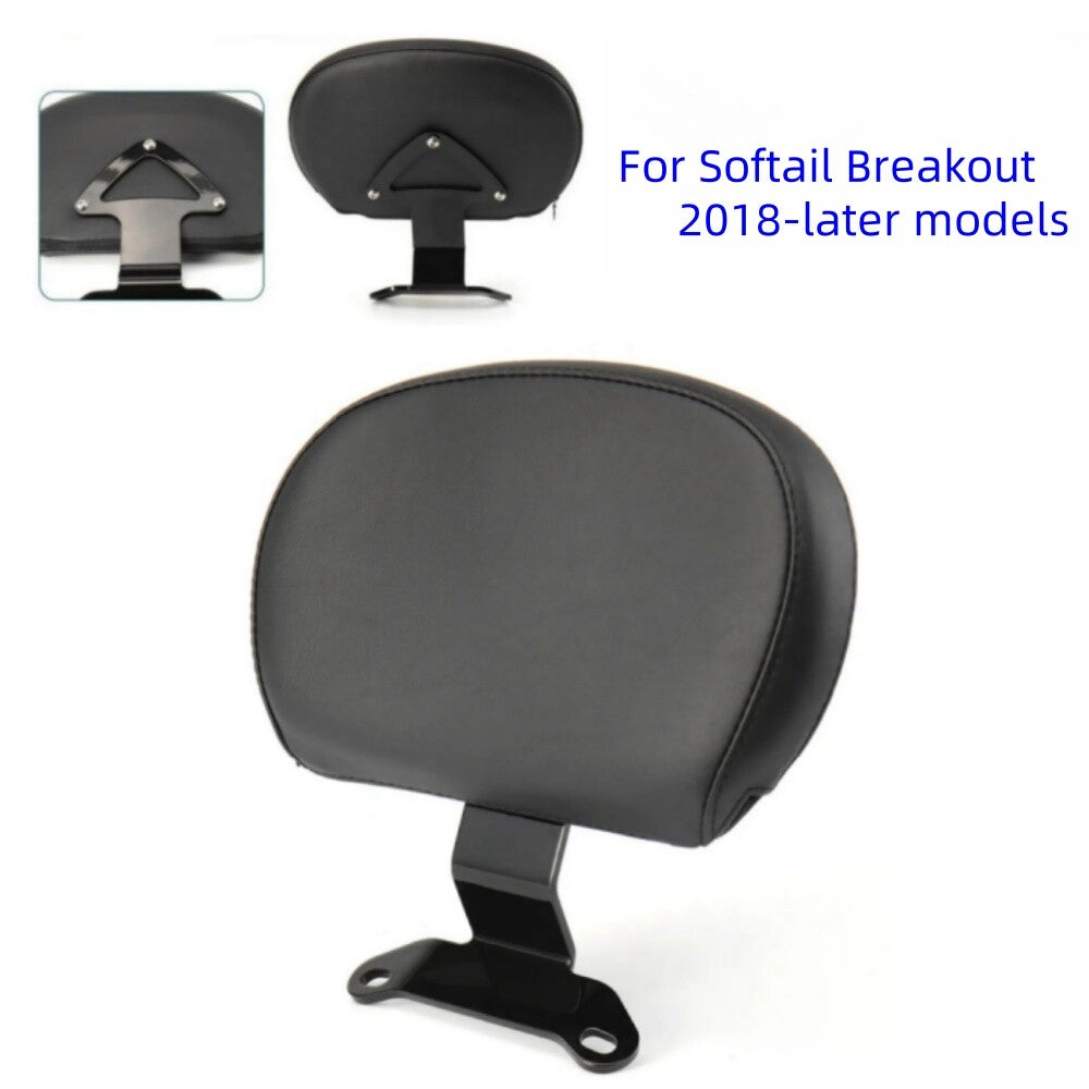 Black Driver Rider Backrest for Harley for Harley Breakout FXBR FXBRS 2018-23 24
