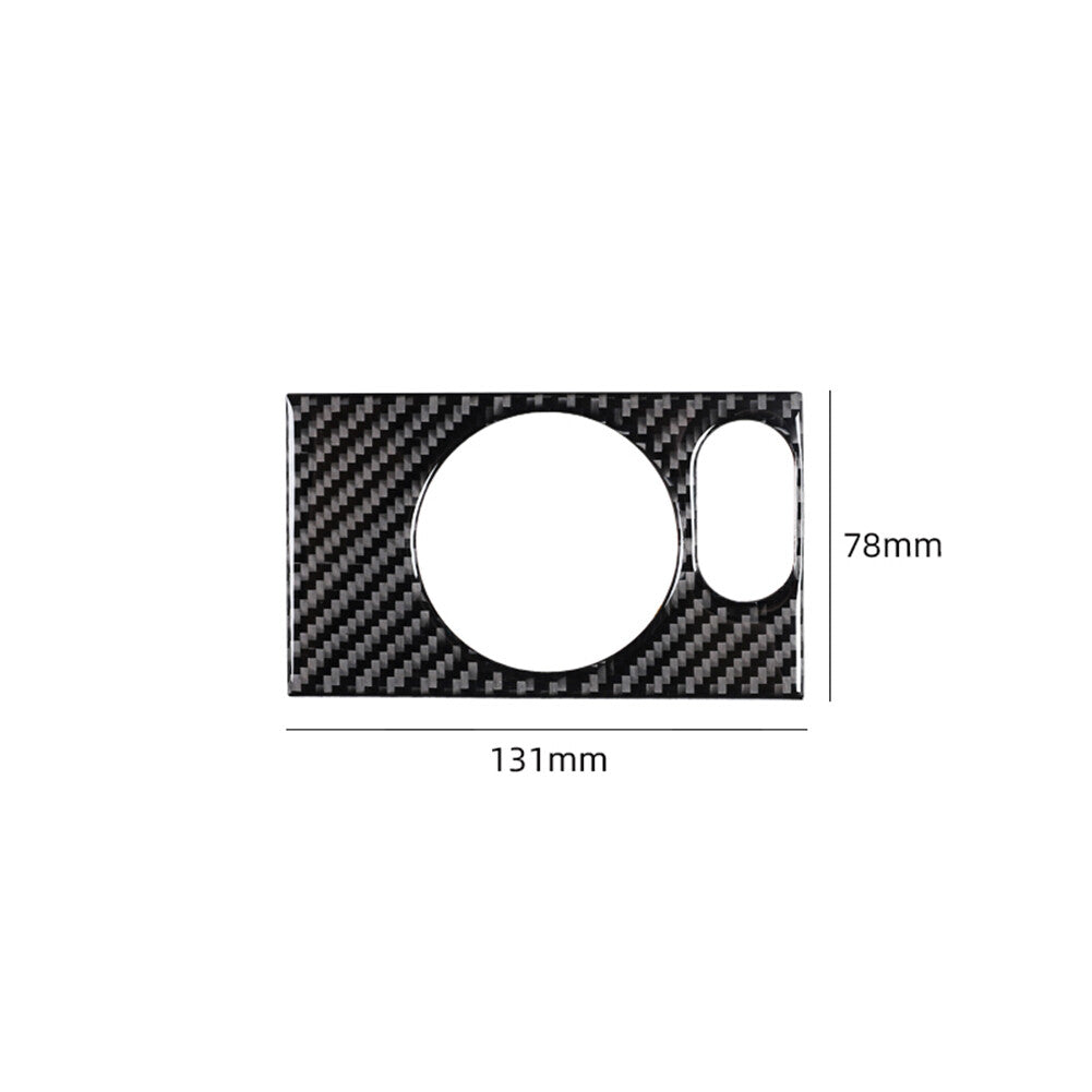 Carbon fiber interior headlight control cover trim for Ford F-150 FX4 2004-2008