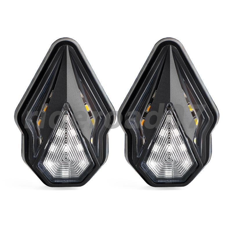 4x Motorcycle Flush Mount LED Turn Signal Light Indicator Blinker DRL Amber Red