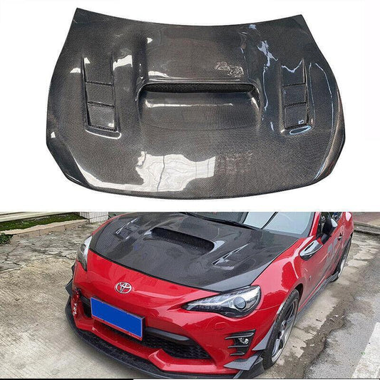 Carbon fiber hood for GT86 FT86 2012 - 2019 ZN6 FRS BRZ ZC6 engine panels