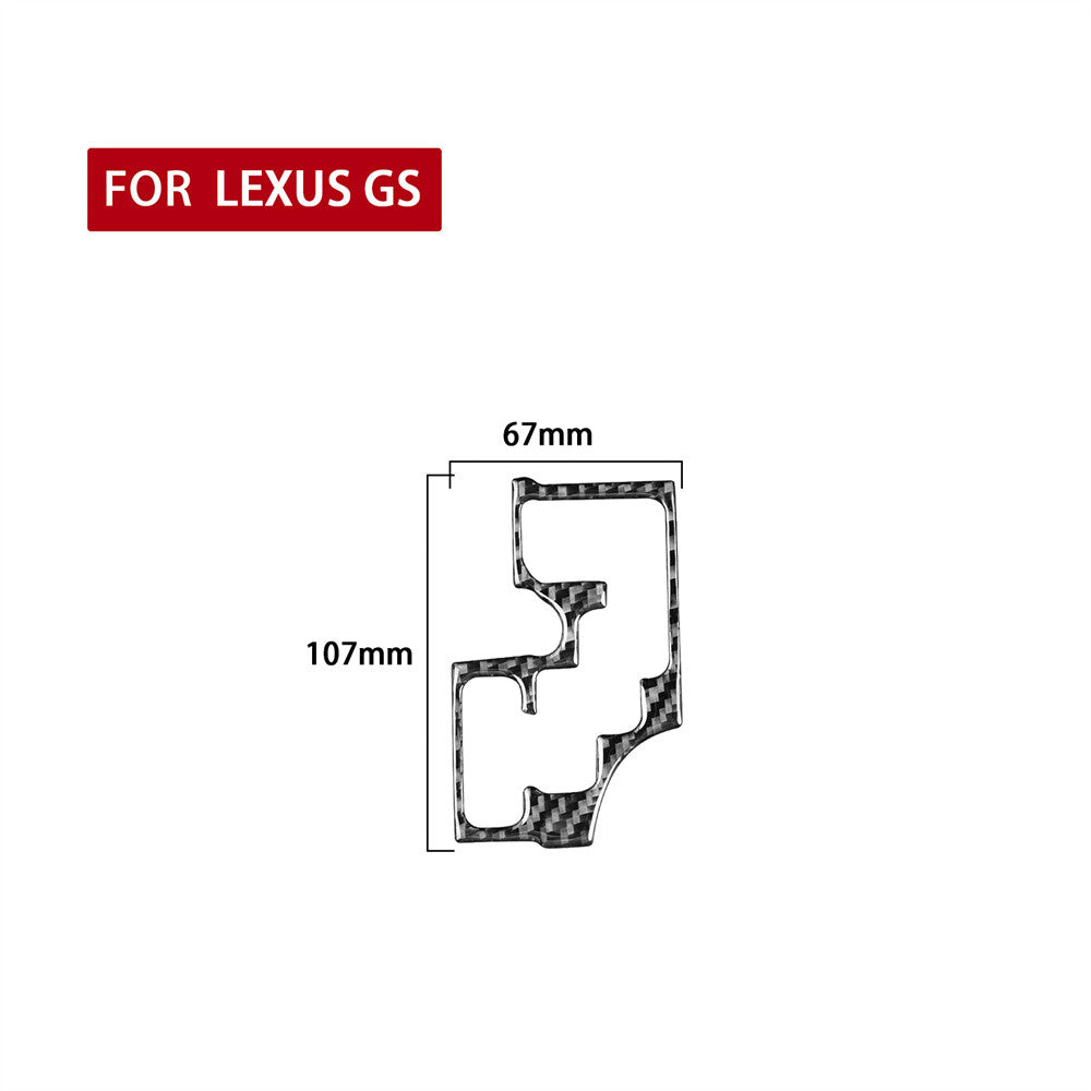 Soft Carbon Fiber Interior Console Gear Shift Panel Cover For Luxus GS 2006-2011
