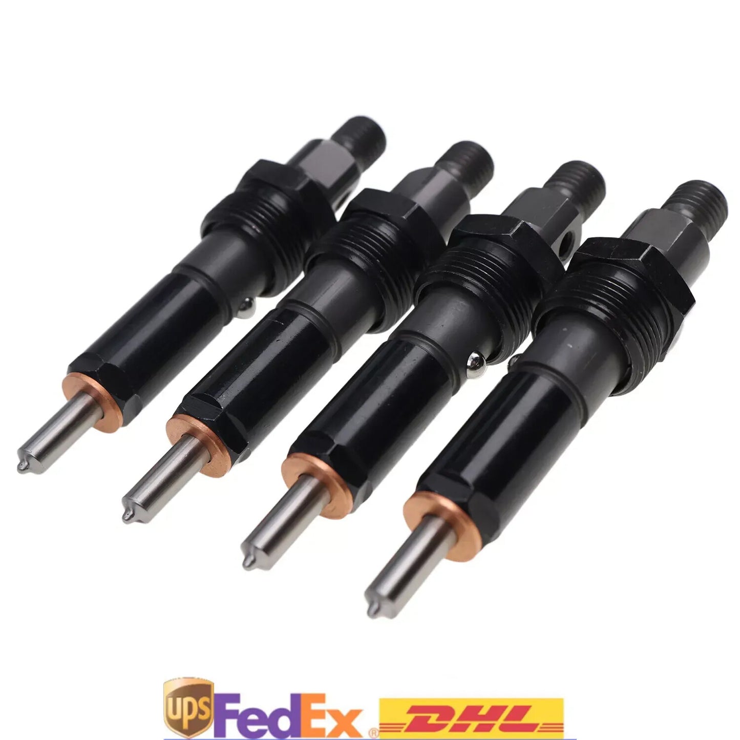 4X Fuel Injector J919343 for Case 580SK 580L 580SL 590SL 650G 850E 9030 9020