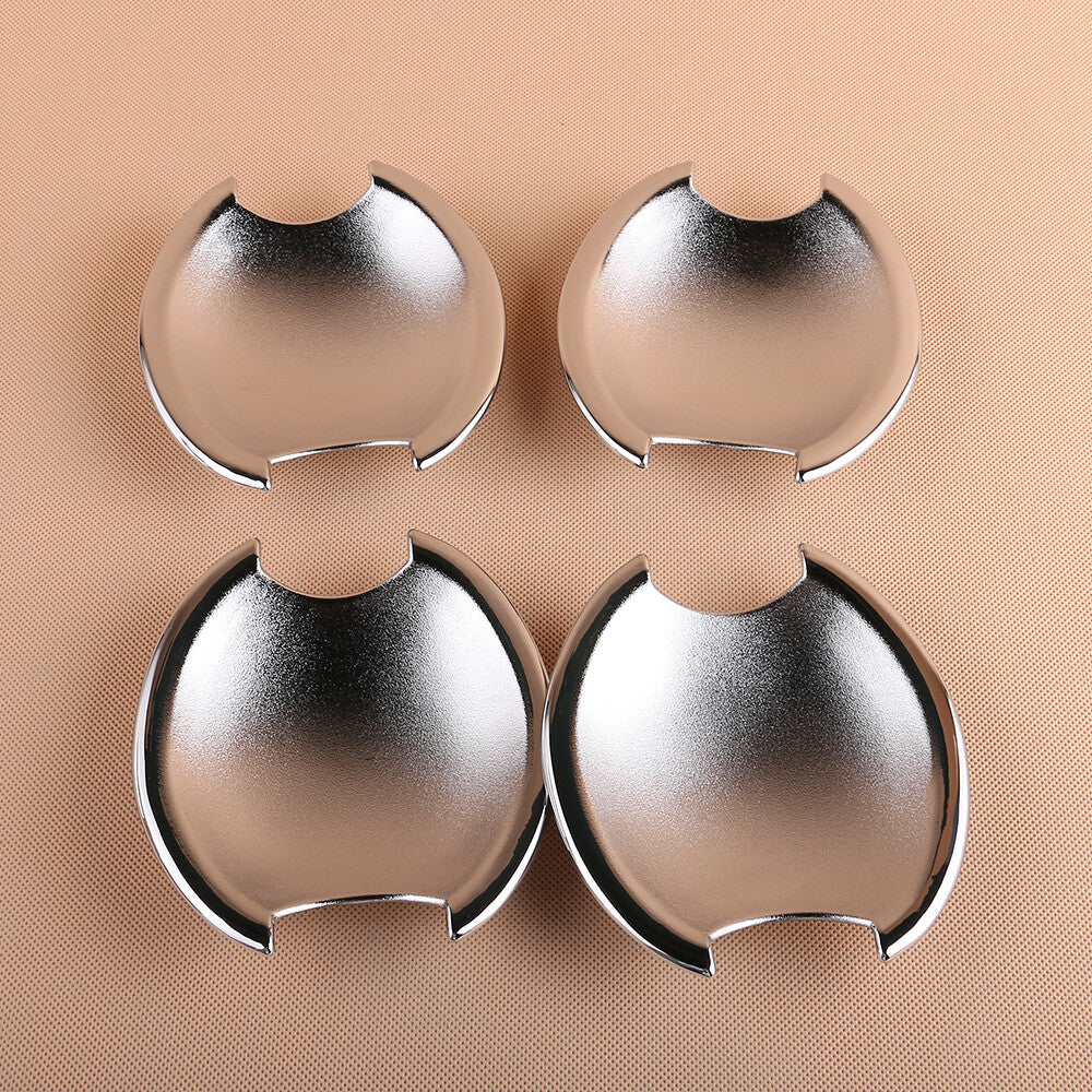 4x Door Handle Cup Bowl Bezel Fits for Nissan Qashqai Dualis 2008-2012 Chrome