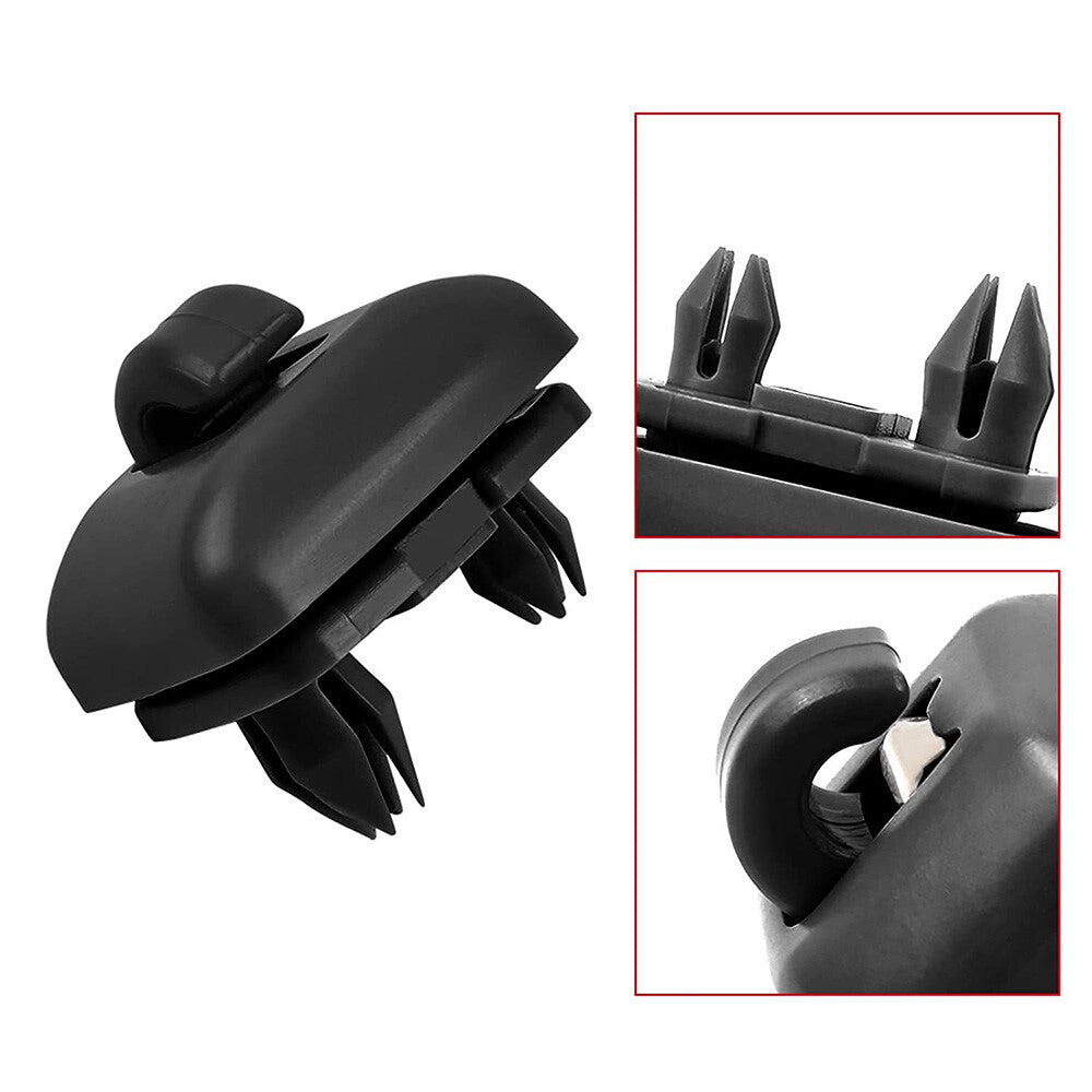 2X Black Sun Visor Bracket Hook Clip Hanger for Audi A4 A5 S5 TT Q3 Q5 RS3 A3 S3