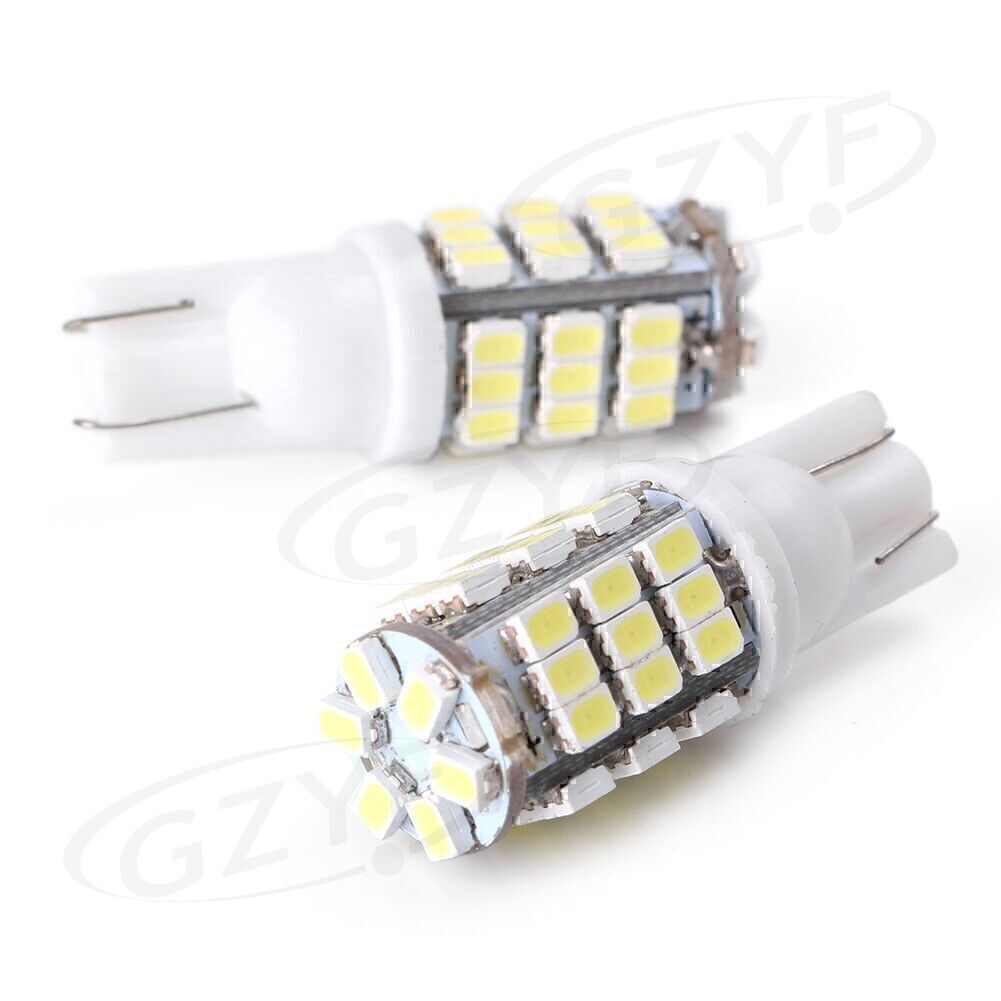 Car LED Backup Reverse Lights Bulbs Lamp Set 12V T10 168 Xenon 6000K White