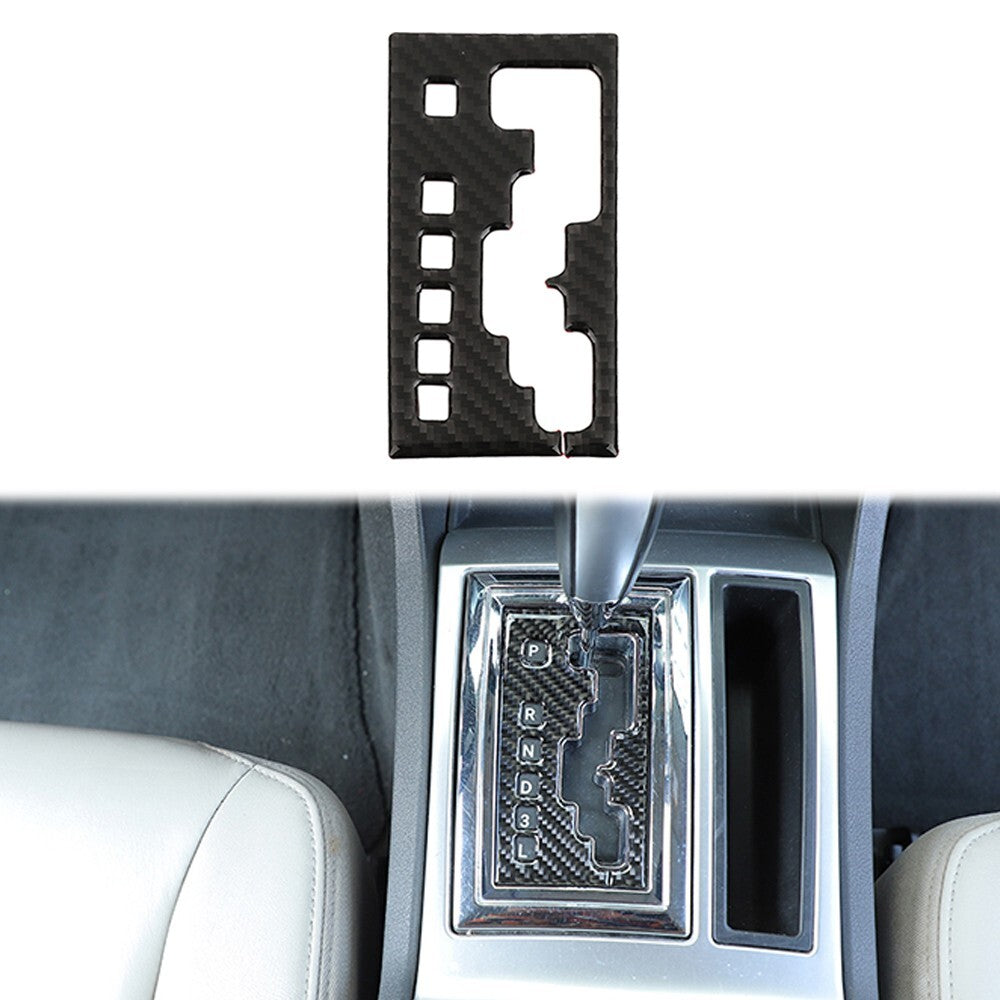 Interior Gear Shift Panel Trim Sticker for Chrysler 300C 2005-2007 Carbon Fiber