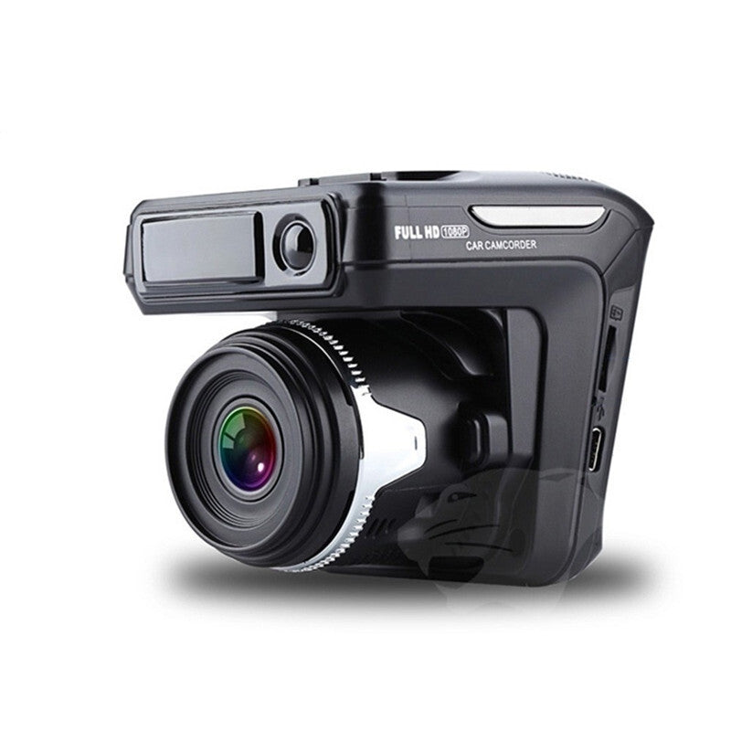 Car 1080P DVR Dash Cam Detector Video Dash Cam Video 2in1 Detector Recorder