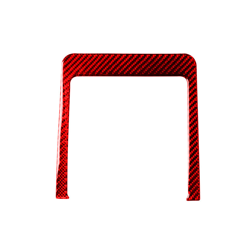 Red Carbon Fiber Interior Storage Box Panel Trim Cover Sticker for Audi Q7 16-19