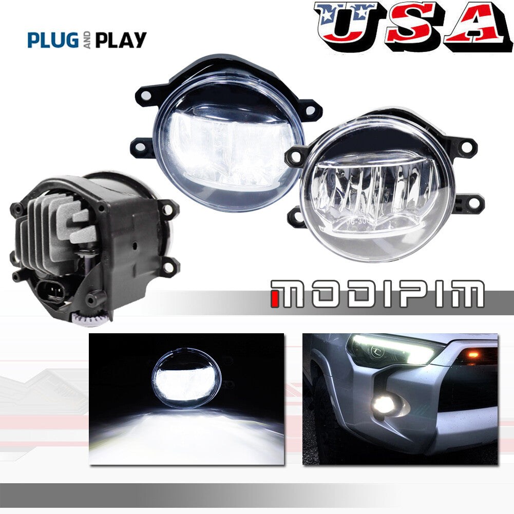 Direct Fit OEM Specification 15W LED Projector Fog Light for 2010-2019 for Toyota Tacoma