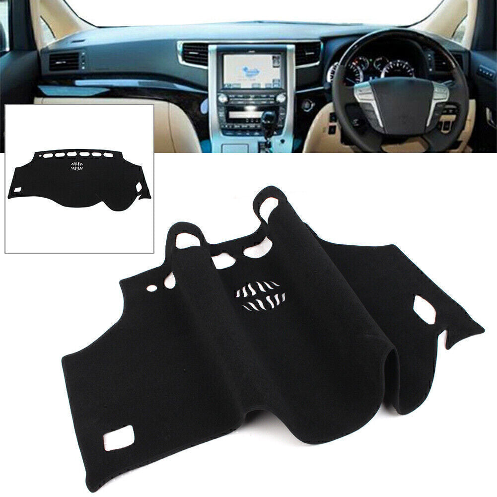 for Toyota Alphard 2008-2015 2016 2017 RHD Blk Dash Mat Dashboard Cover Dashmat