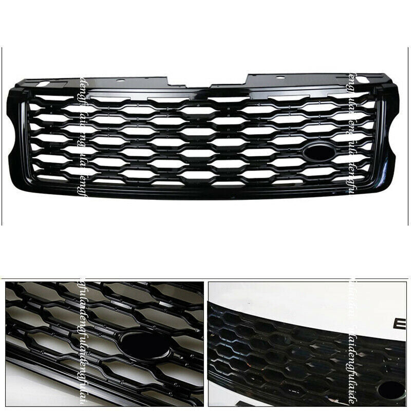for Range Rover Vogue L405 2013-2017 Black Front Bumper Grille To 2018-21 Style