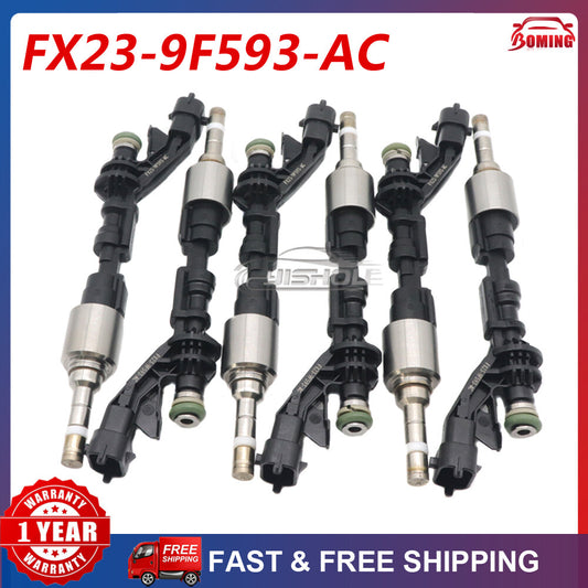 6pcs/lot Fuel Injectors FX23-9F593-AC for Jaguar for F-Type XJ XF 3.0L V6 2013-2015