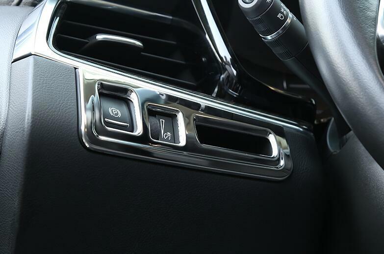 for Cadillac XT5 2017-2024 Matte Sliver Inner Hand Brake Button Frame Cover Trim