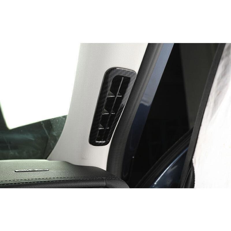 2X Carbon Fiber Look Cover Trim A Pillar Air Outlet Vent for Ford Escape 20-2022