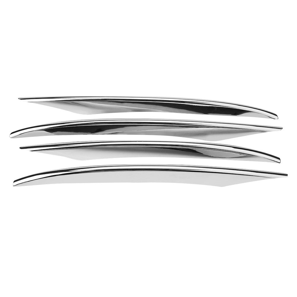 Fog Lamp Decoration Strip 4PCS ABS Plastic Car Front Fog Lamp Cover Trim Frame