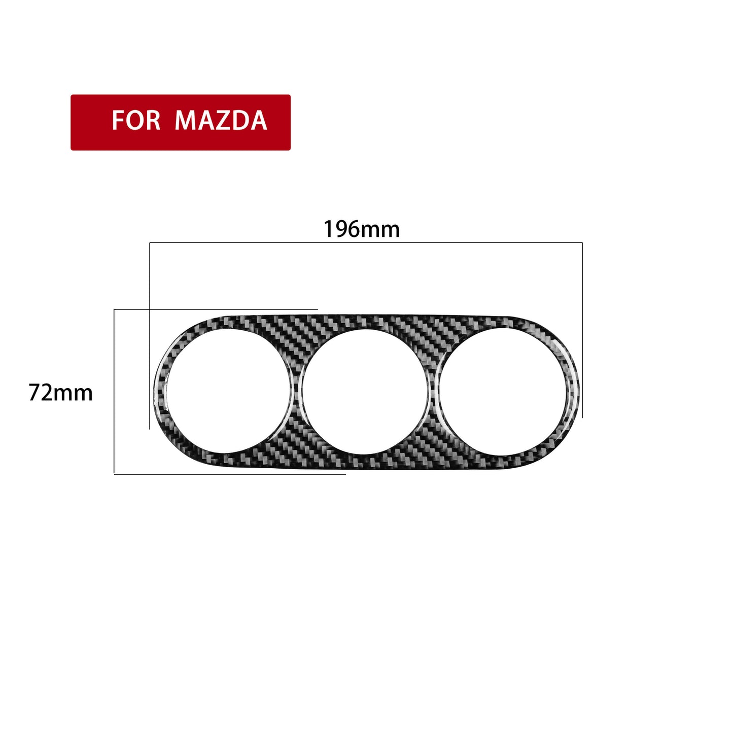 Carbon Fiber Interior Cover Trim Fit for Mazda MX-5 Miata 2009 - 2015