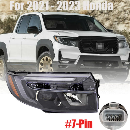 Headlight with 7-pin connector for 2021-2023 for Honda Ridgeline passenger side HO2503207