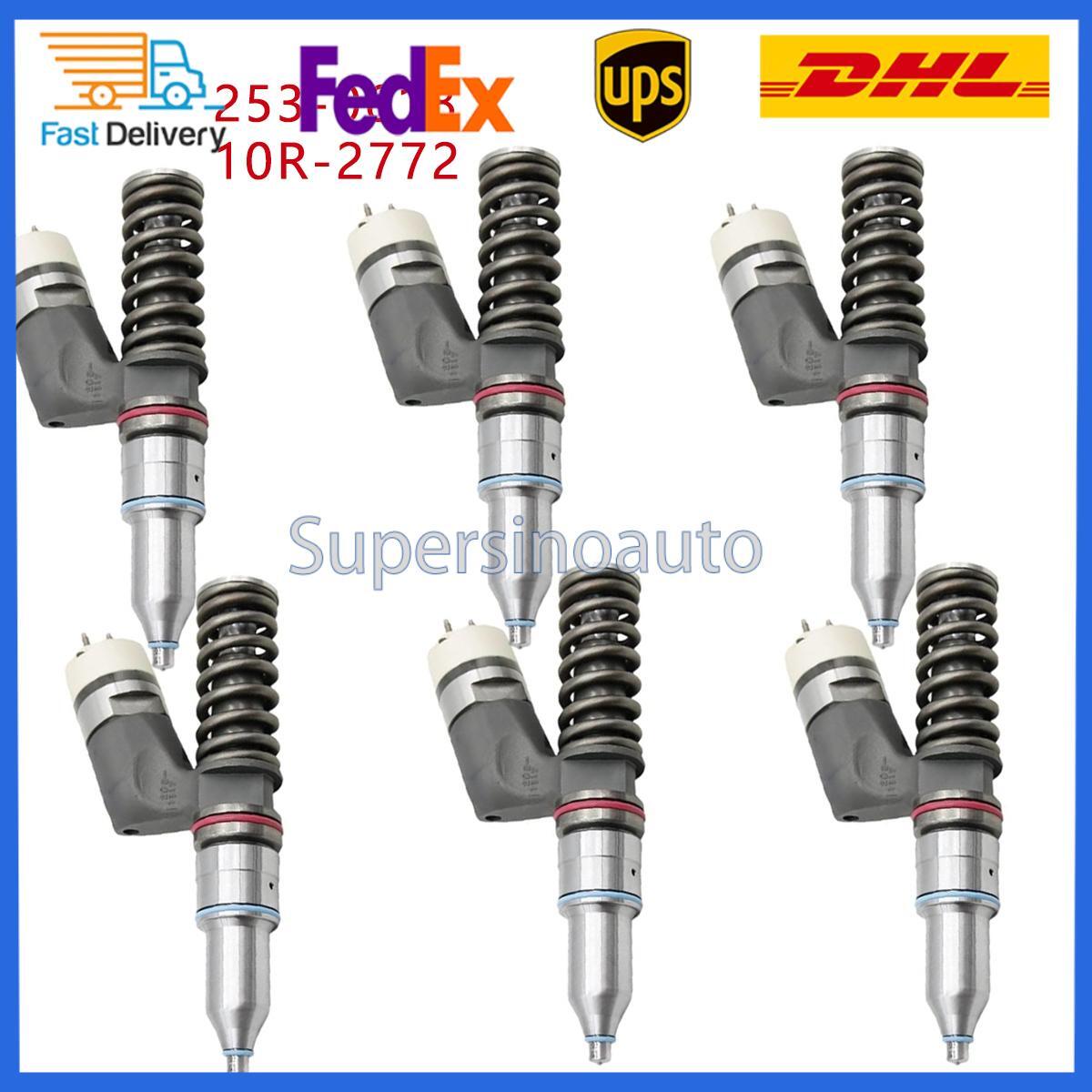 6PCS 253-0618 Fuel Injector 10R-2772 For C15 C18 C32 CAT Diesel Engine