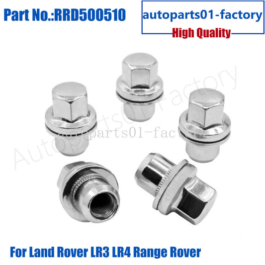 5PCS Wheel Lug Nut Fit for Land Rover LR4 for Range Rover Sport LR3 RRD500510