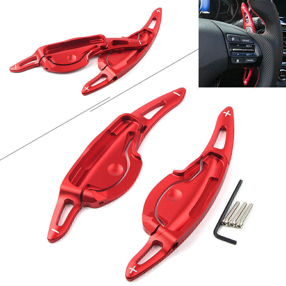 Schaltwippen Verl?ngerung Rot f¨¹r for Hyundai LA FESTA 2019