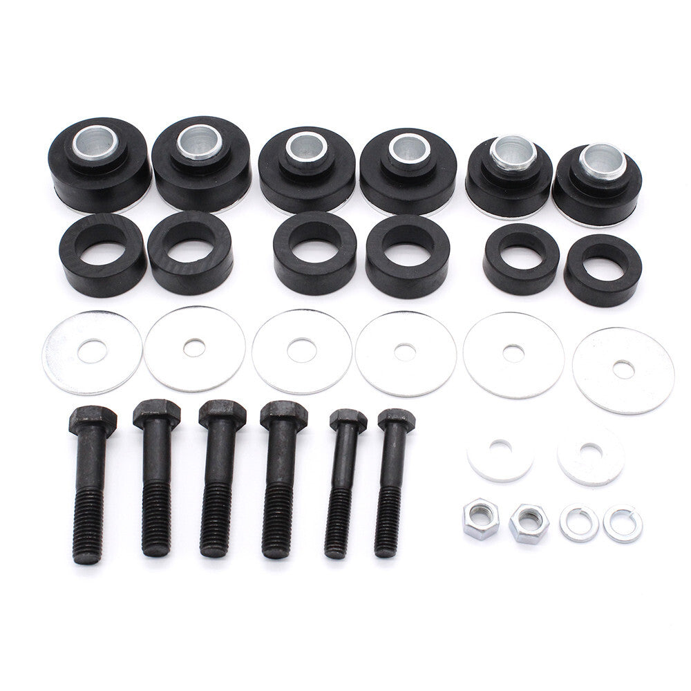 Body Mount Bushing Kit  Hardware Bushings Subframe Bolts Washers Fit for Chevrolet