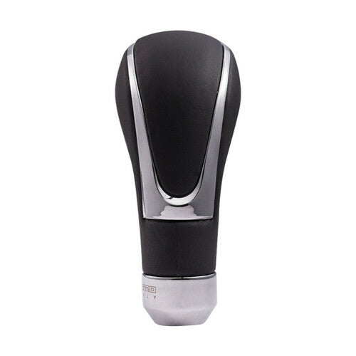 Black Leather Car Gear Shift Knob Shifter Lever Manual Automatic Transmission