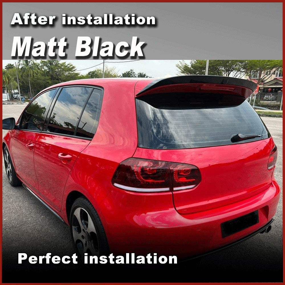 Matt Black Rear Roof Spoiler Wing Refit for Volkswagen for VW for Golf 6 MK6 VI R20/GTI
