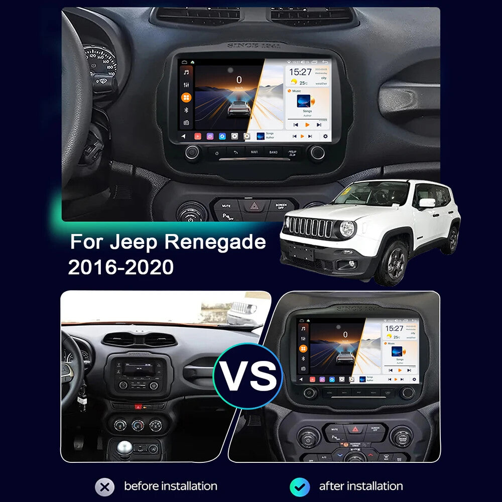 Android for Jeep Renegade 2016-2020 CarPlay Car Radio Auto Multimedia Player GPS