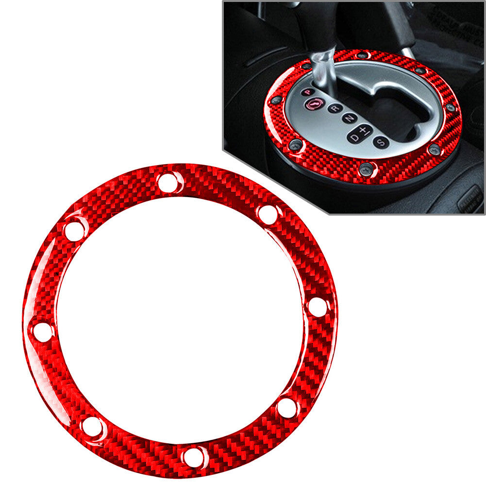 Center Console Gear Shift Panel Circle Decorative Trim Red for Audi TT 8N 01-06
