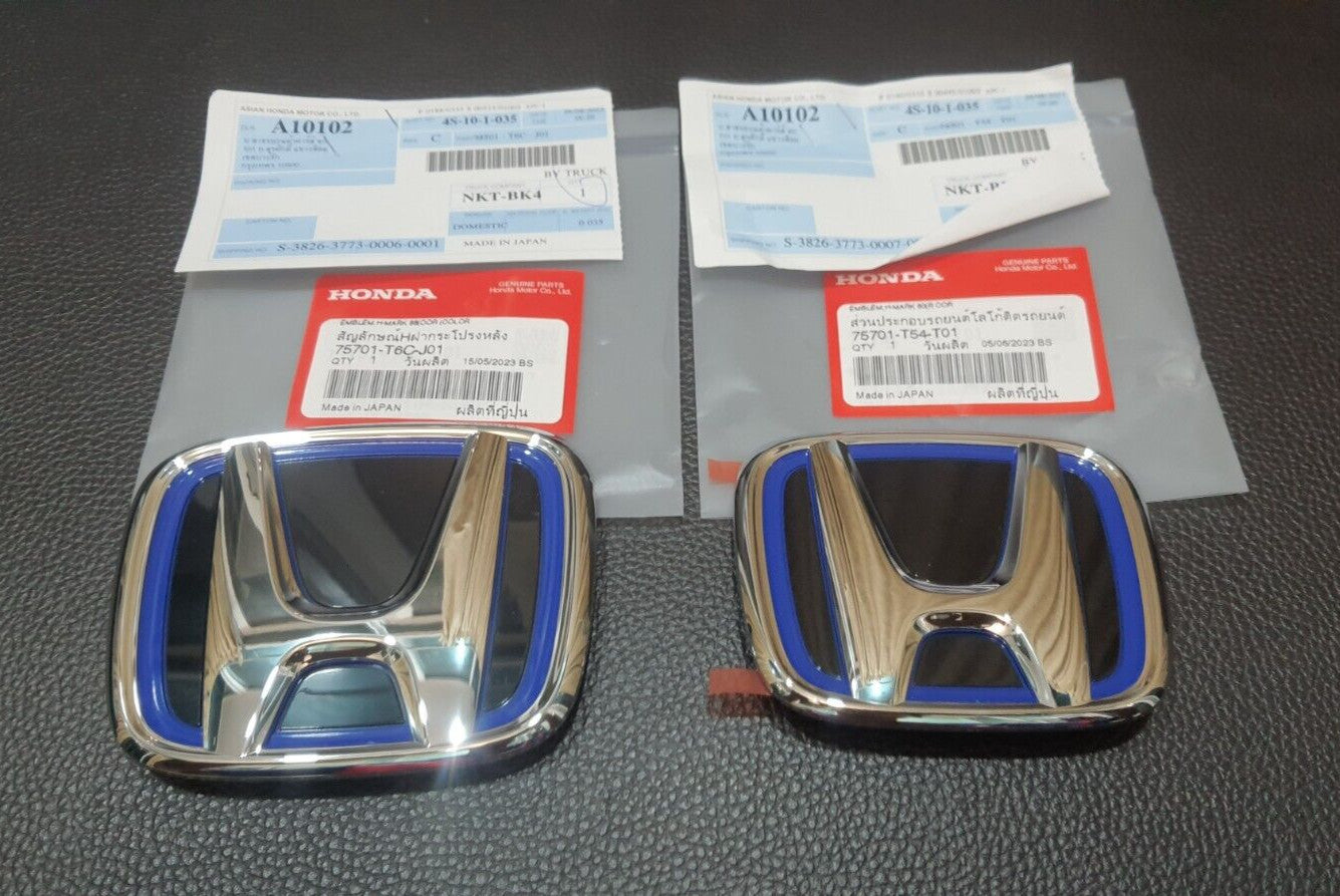 pair of H FE e:HEV logo embroidered badges for Honda for CIVIC FE front-rear 2021 - 23