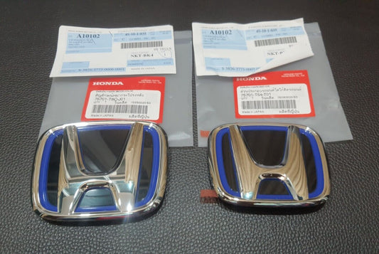 pair of H FE e:HEV logo embroidered badges for Honda for CIVIC FE front-rear 2021 - 23