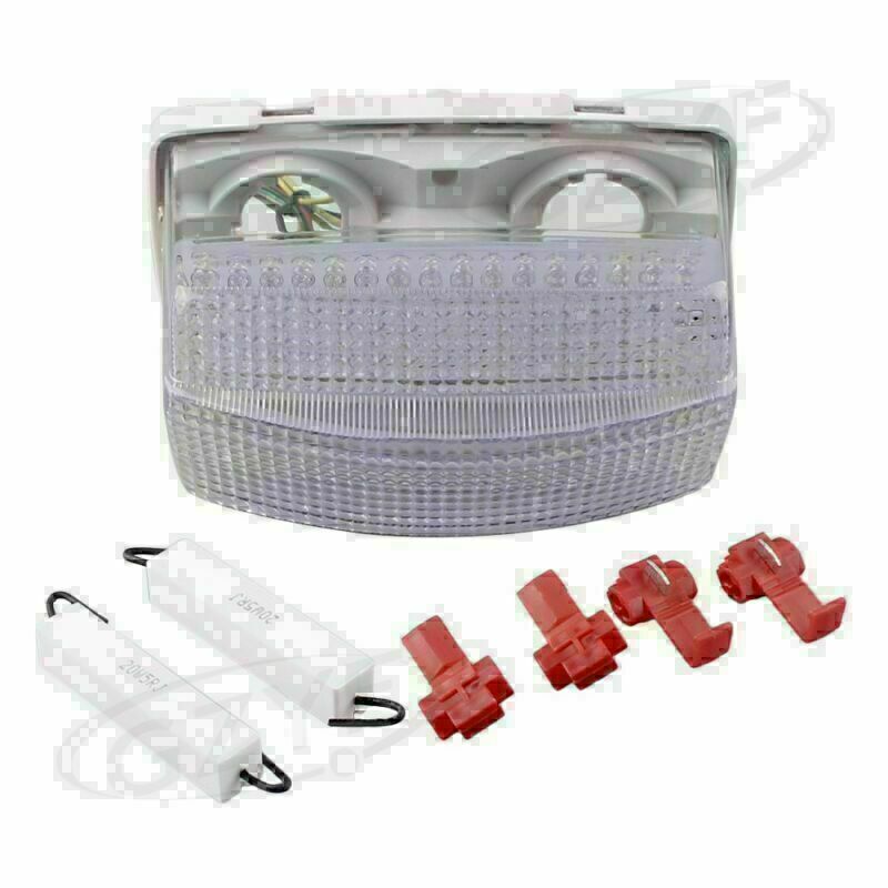 Fit for YAMAHA FZR1000 1991 - 1995 Clear Motorcycle LED Brake Stop Rear Tail Light