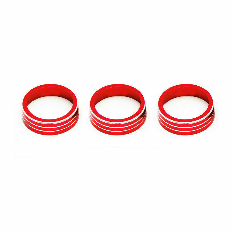 Red Aluminum Central Console AC Switch Trim for Volkswagen for Jetta Mk7 2019-2021