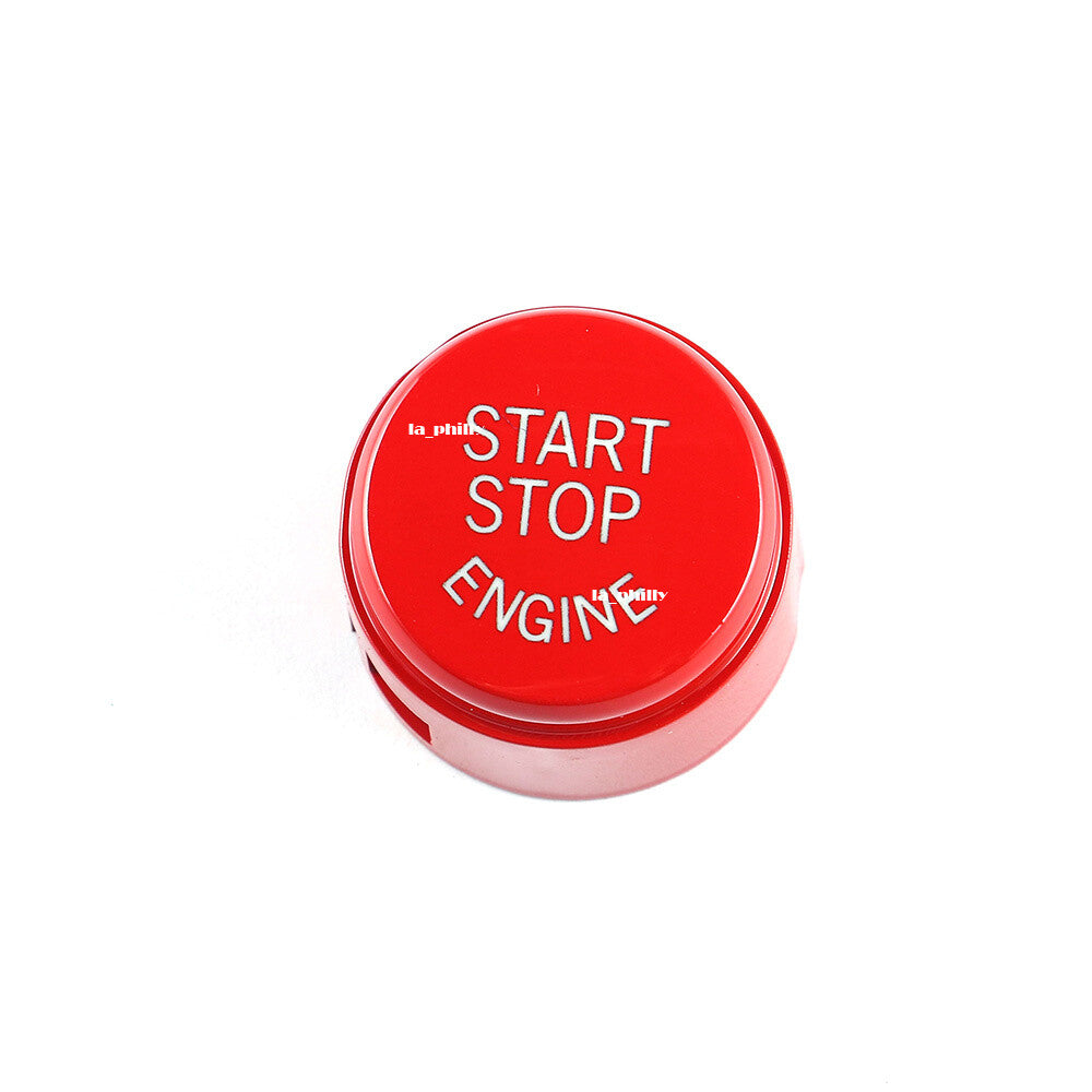 Start Stop Engine Button Switch Cover Cap for BMW 5 6 F01 F02 F10 09-13-Red