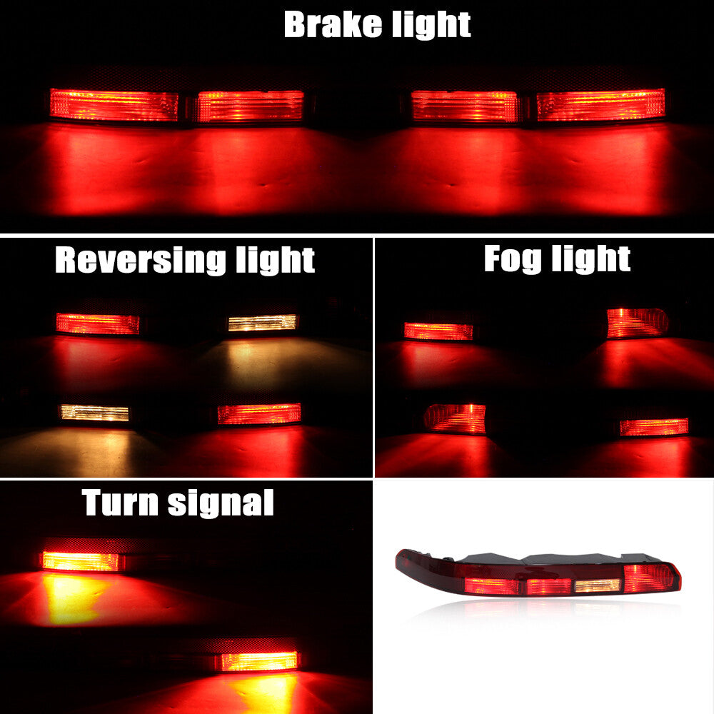 LED turn signal reflectors on the left rear lower bumper for Audi Q7 2016 - 2021 EU