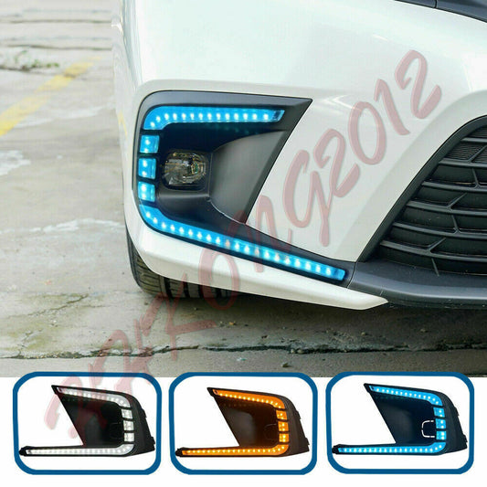 for Honda for Civic 2022-2023 3-Color DRL Daytime Running Light Fog Lamp Turn Signal
