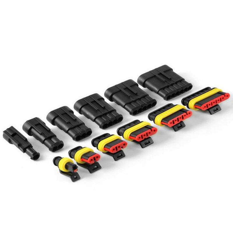 Car AUTO Blade Fuses 1-6 Pin Electrical Wire Connector Waterproof Plug Terminal