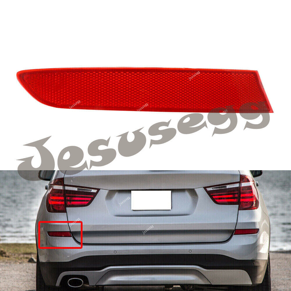 Rear Left Bumper Reflector Strip Cover for BMW F25 X3 Series 2014 2015 2016 2017
