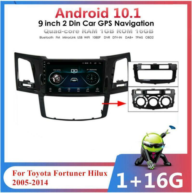 Car 9 Android 10.1 Quad-core Stereo Radio GPS Navi for Toyota Hilux 2005-2014