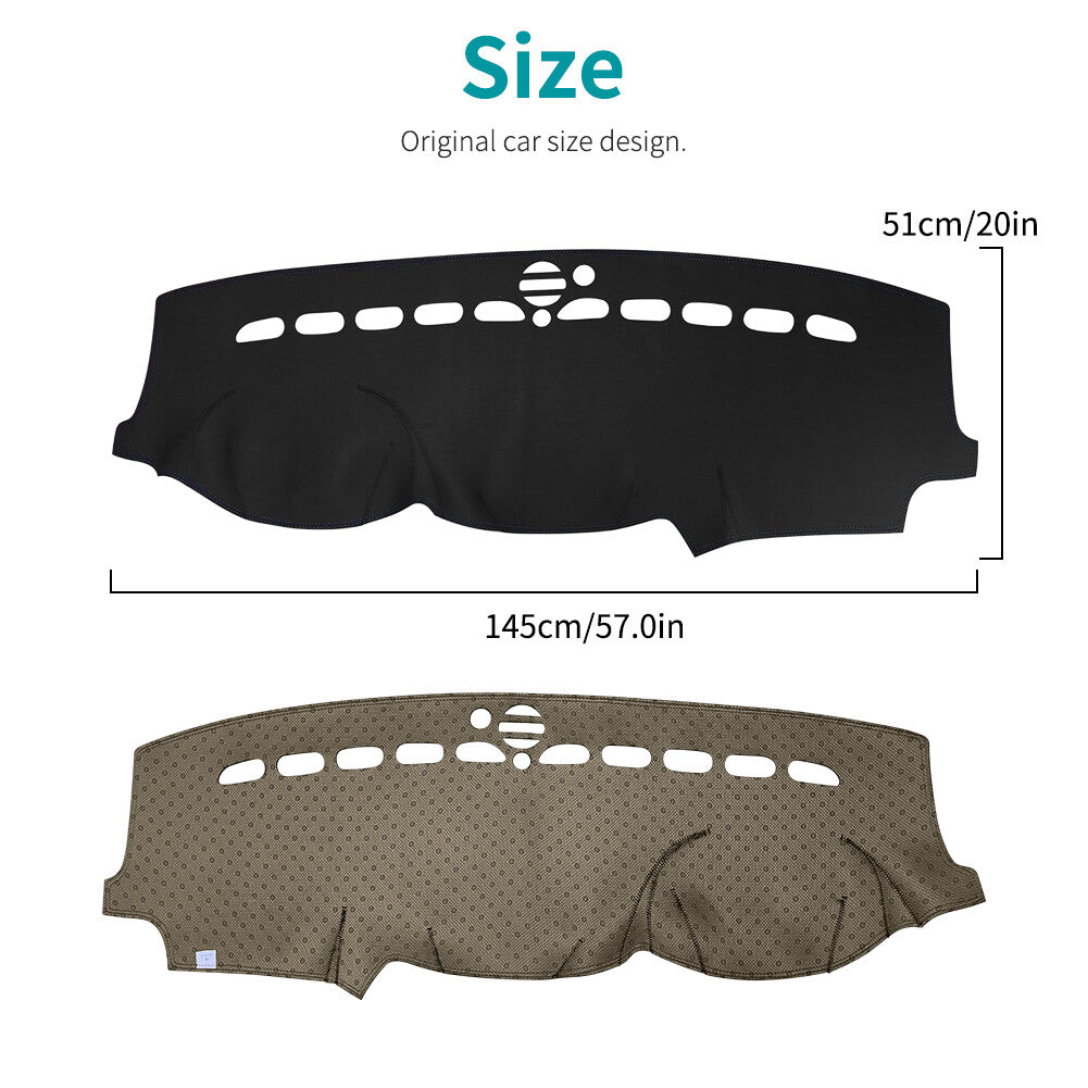 Leather Dashmat Dashboard Cover Dash Mat for Jeep Grand Cherokee 2011-2017