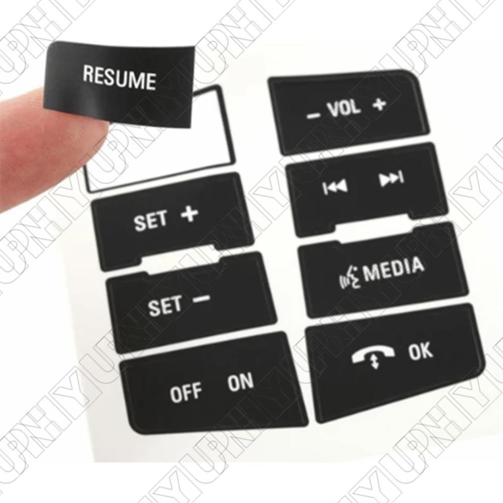 Durable Car Steering Wheel Button Repair Decal Stickers for Ford Focus 2008-2010