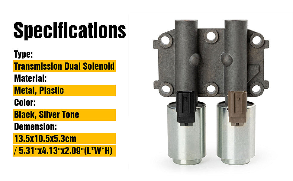 1X Transmission Dual Linear Shift Solenoid W/ Gasket for ACURA RSX 2002-2006