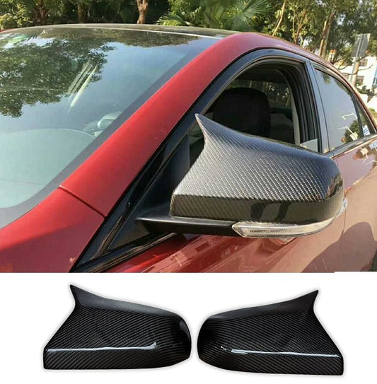 Genuine carbon fiber mirror protective cover replacement part for Cadillac ATS 2014-18