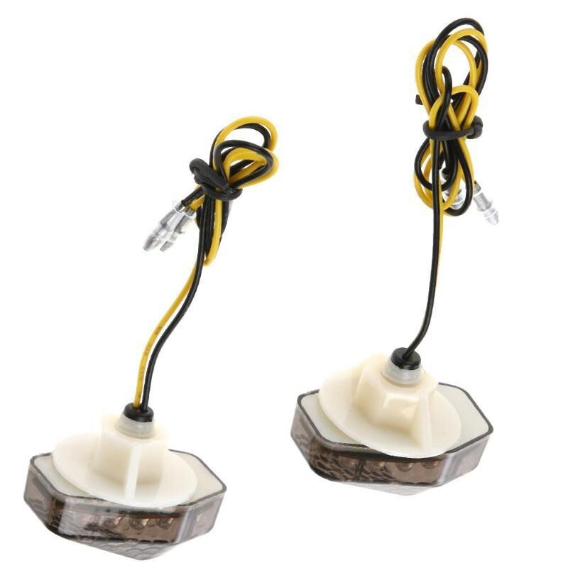 LED Flush Mount Turn Signal Light Indicator Fit for GSF1200 GSF600 Bandit